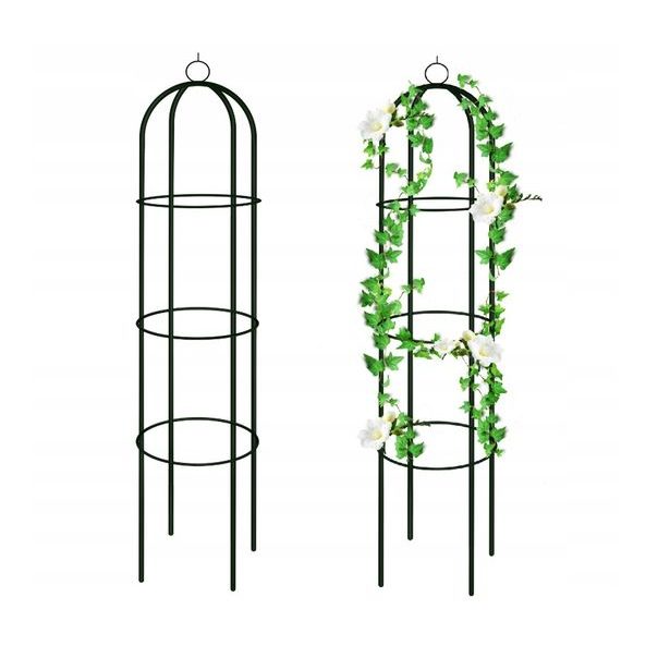 KINZO Zahradní oblouk na růže a popínavé rostliny sloup 185 x 40 cm ED-230498