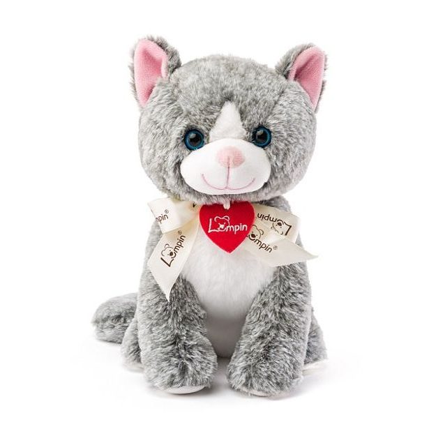 LUMPIN Kočka MADELEINE tmavě šedá, 25cm
