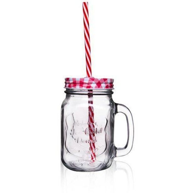 sklen. 045l, 1ks, STRAW, víčko+brčko