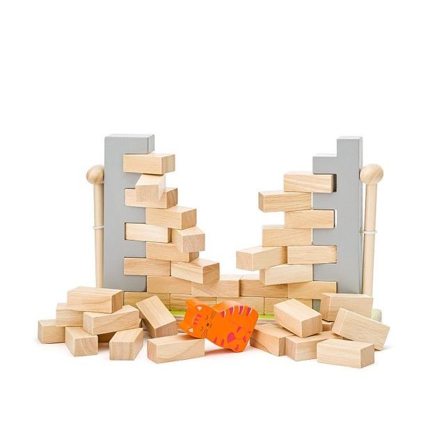 WOODY Balanční hra - Zeď s kočkou