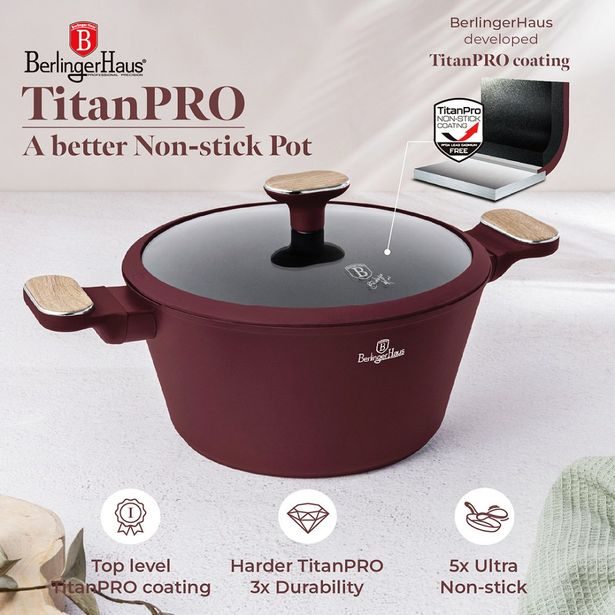 BERLINGERHAUS Sada nádobí s titanovým povrchem 15 ks Leonardo Nordic Collection BH-8306