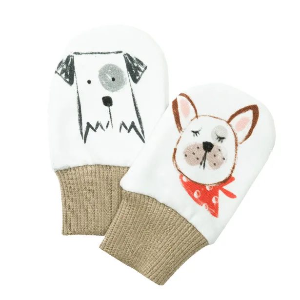 ESITO Dětské rukavice Pejsci - bílá