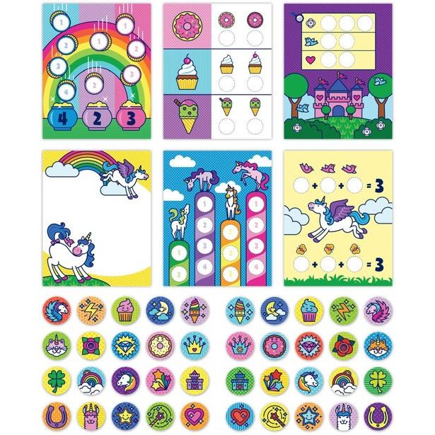 MELISSA & DOUG STICKER WOW SAMOLEPKY JEDNOROŽCI