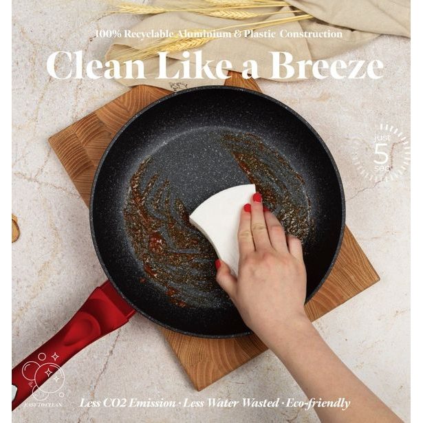 BERLINGERHAUS Sada nádobí s mramorovým povrchem 11 ks Burgundy Metallic Line BH-7142