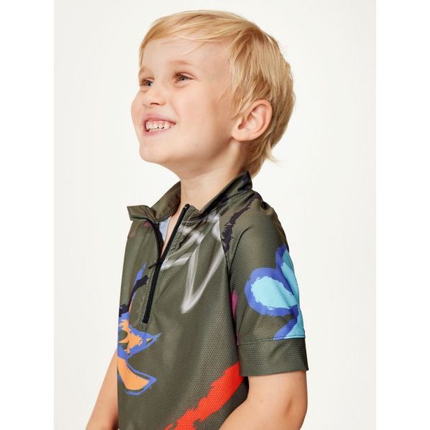 Unuo, Dětský funkční cyklodres, Khaki, Fantazie