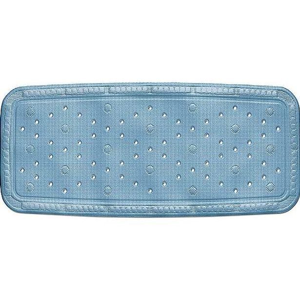 KELA Vanová podložka KRETA PVC modrá 92x36cm KL-22379