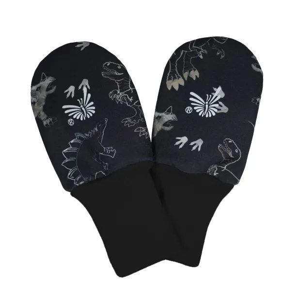 ESITO Rukavice softshell bezpalcové Dinoušek Čerňák - černá