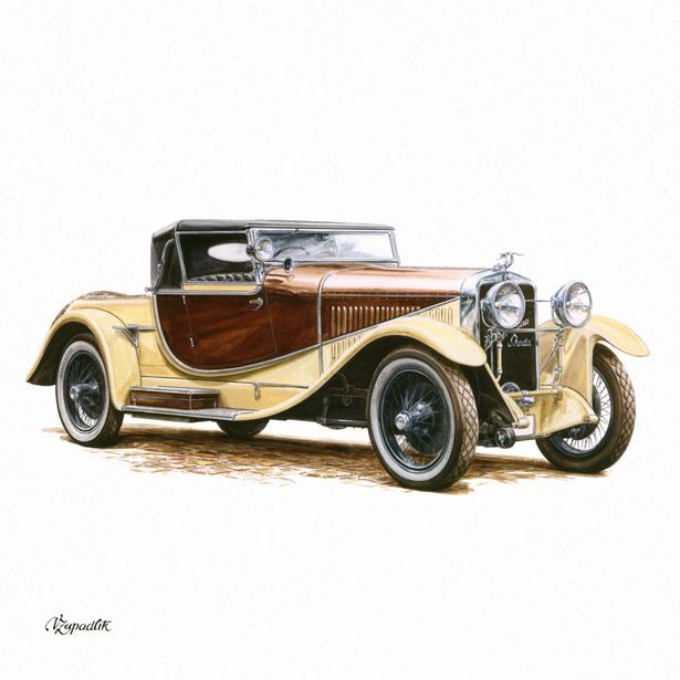 NOTIQUE Poznámkový kalendář Classic Cars – Václav Zapadlík, 2026, 30 x 30 cm
