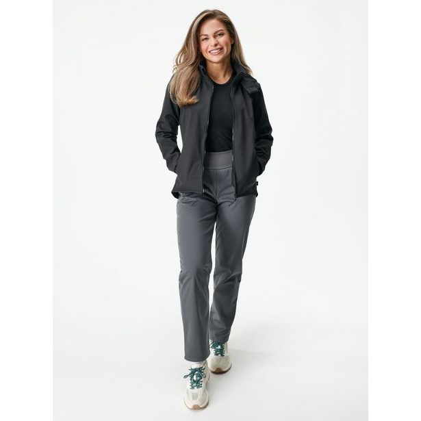 Unuo, Dámská softshellová bunda s fleecem Slim, Černá