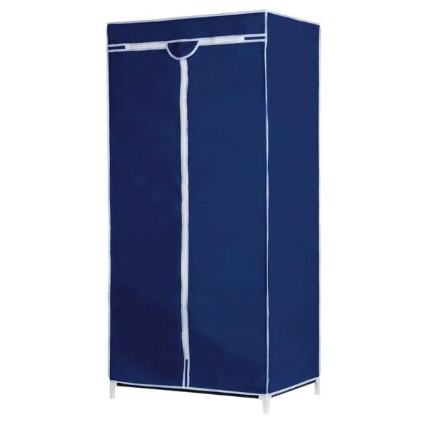 ALPINA Textilní šatní skříň 75x50x160cm tmavě modrá ED-208328