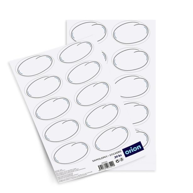 Samolepky na dózy prázdné