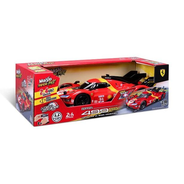 Maisto Maisto RC - 1:16 RC FERRARI 499P LHM (2023 24H LE MANS CHAMPION) se světly, XTR, 2,4 GHz, USB