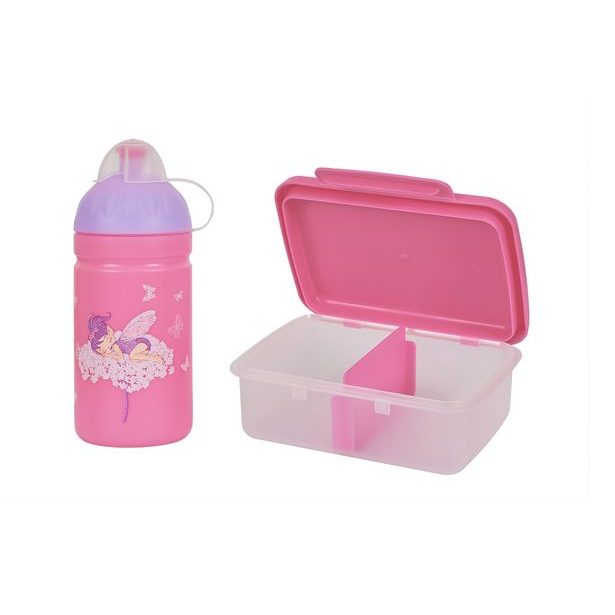 SET Květinová víla - zdravá láhev/zdravá sváča