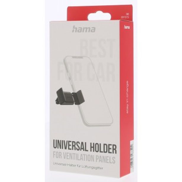 Hama Flipper, univerzální držák mobilu ve vozidle, na ventilační mřížku, pro šířku 6-8 cm, černý
