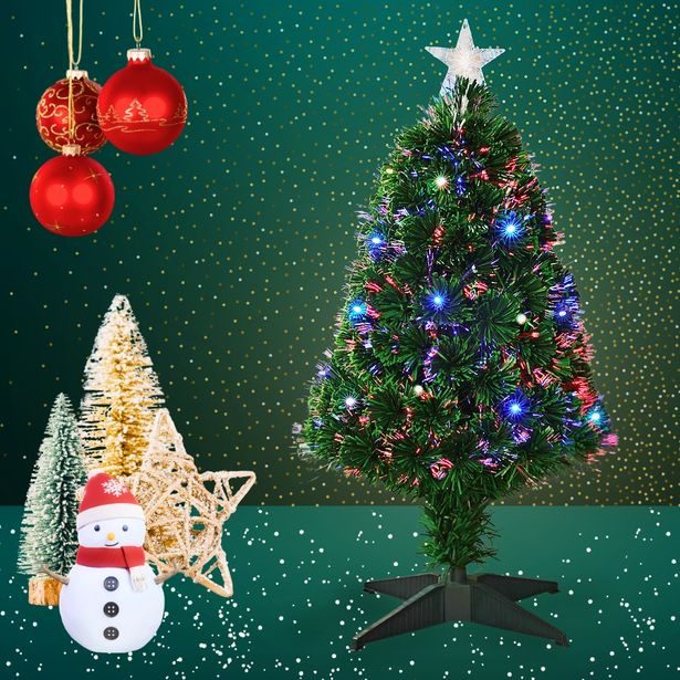 HOMESTYLING Vánoční stromeček s LED osvětlením 90 cm barevný KO-AFB000130