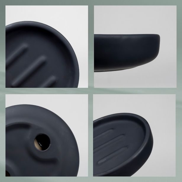 KELA Miska na mýdlo Sana černá KL-23957