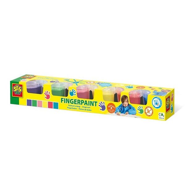SES Prstové barvy 6 x 110ml