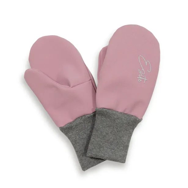 ESITO Palcové rukavice softshell Shell pink - růžová