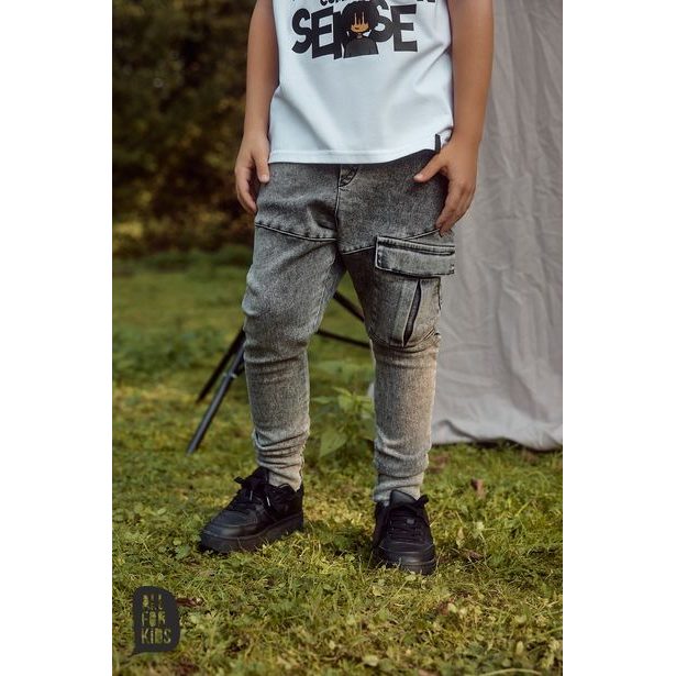 Chlapecké kalhoty BAGGY šedé