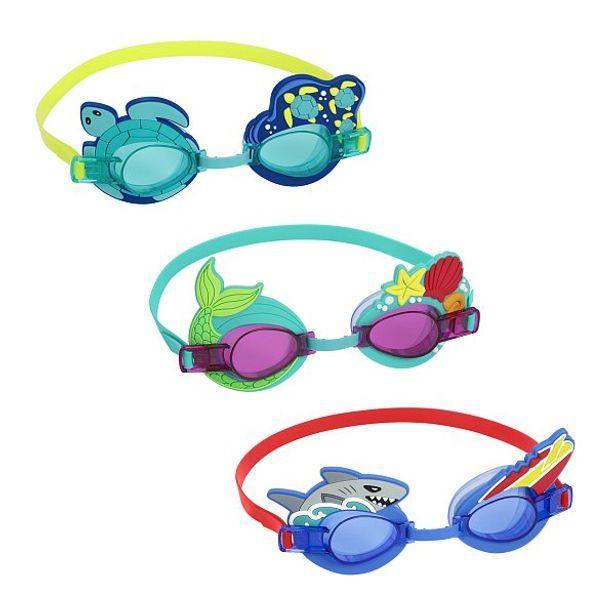 Bestway Plavecké brýle dětské AQUAPALS - mix 3 barvy (červená, žlutá, zelená)