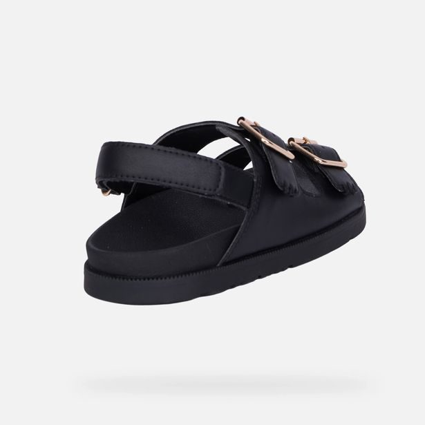Černé dívčí sandály Geox Foammentera