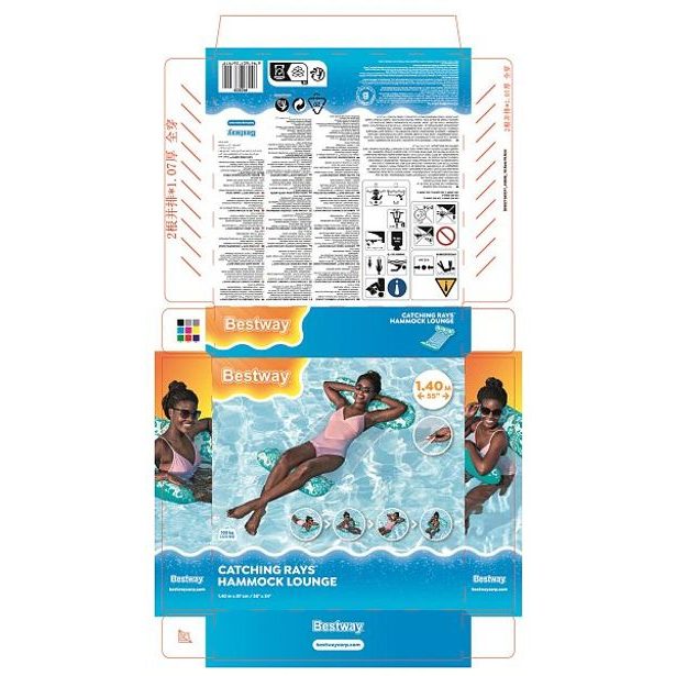 Bestway Nafukovací lehátko se síťkou Hammock, 140x87 cm