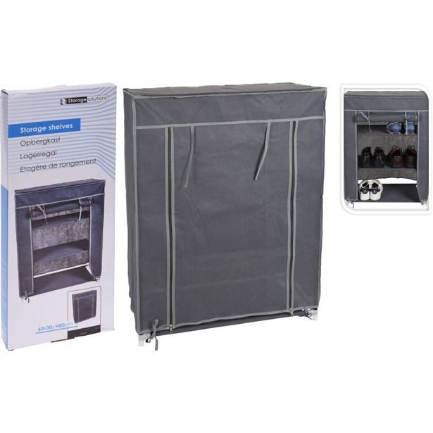 HOMESTYLING Šatní skříň 60 x 30 x 80 cm 3 police KO-C80652550