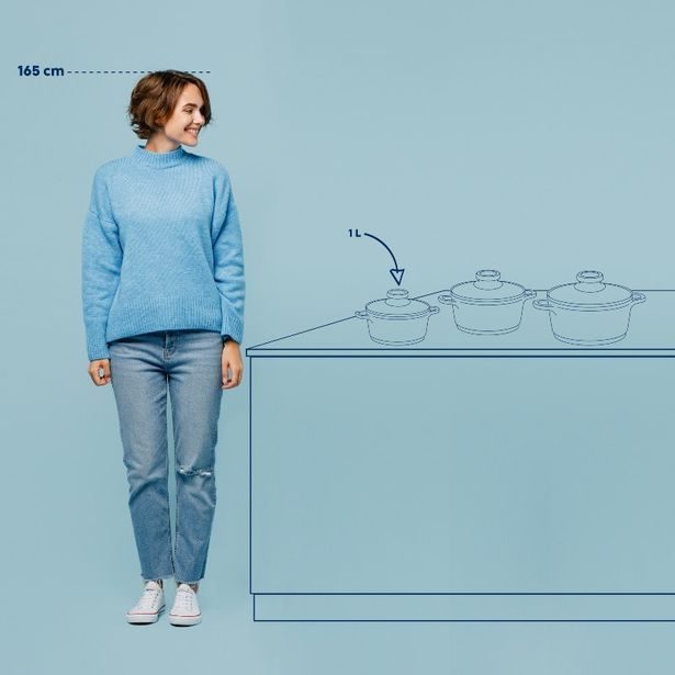 KELA Kastrol s keramickým povrchem a poklicí ATURA 16 cm 1 l KL-15169