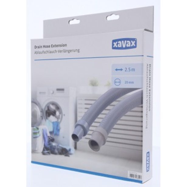 Xavax prodlužovací odtoková hadice pro pračky, myčky, flexibilní, 2,5 m, balená v krabičce
