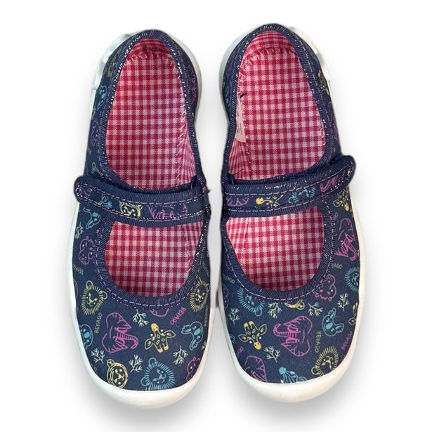 Dívčí balerínky, domácí obuv Befado - modré, ZOO