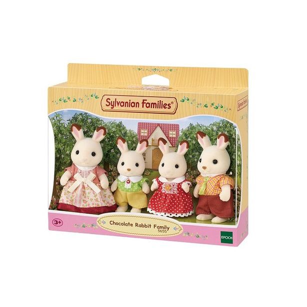 Sylvanian family Rodina "chocolate" králíků, nová