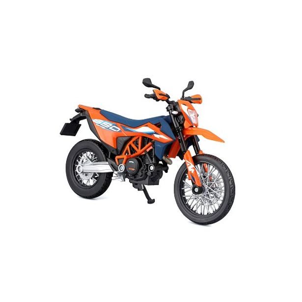 Maisto Maisto - Motocykl se stojánkem, 2023 KTM 690 SMC R, oranžovo-modrá, 1:12