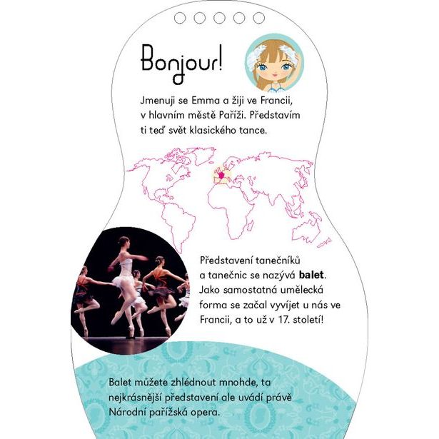 Oblékáme baletky EMMA – Omalovánky Baagl