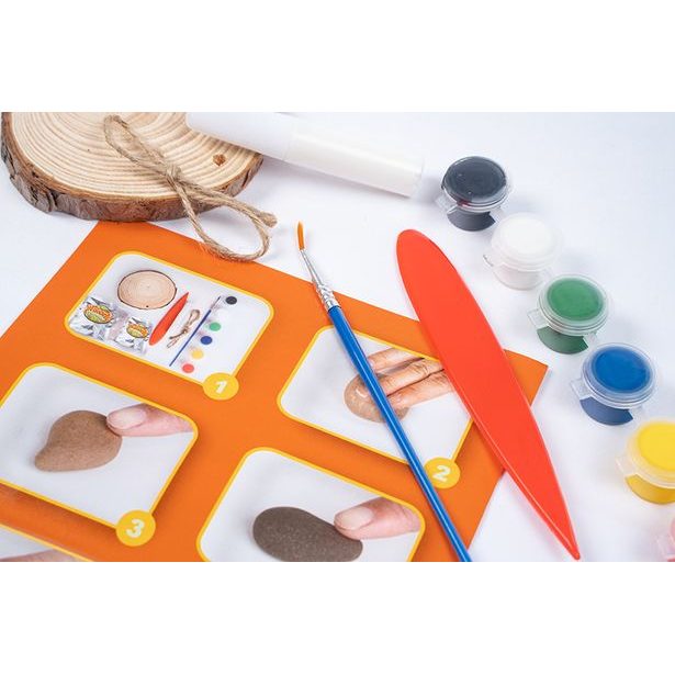 MODELO Samotvrdnoucí hmota efekt dřeva - sovy