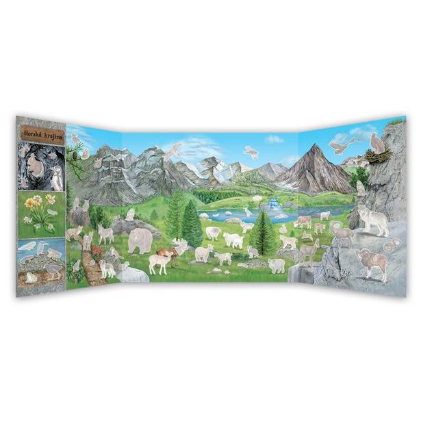 SVĚT DRAVCŮ, ŠELEM a dalších zvířat našich hor – Knížka s plakátem a samolepkami