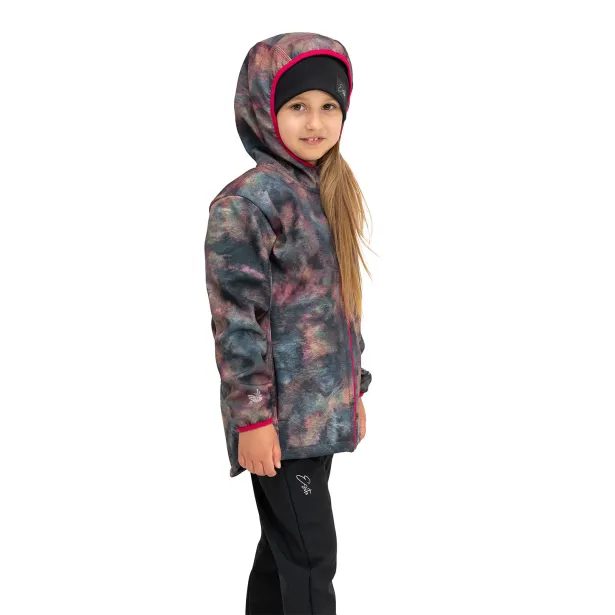 ESITO Dětská softshellová bunda DUO Rainbow - duhová