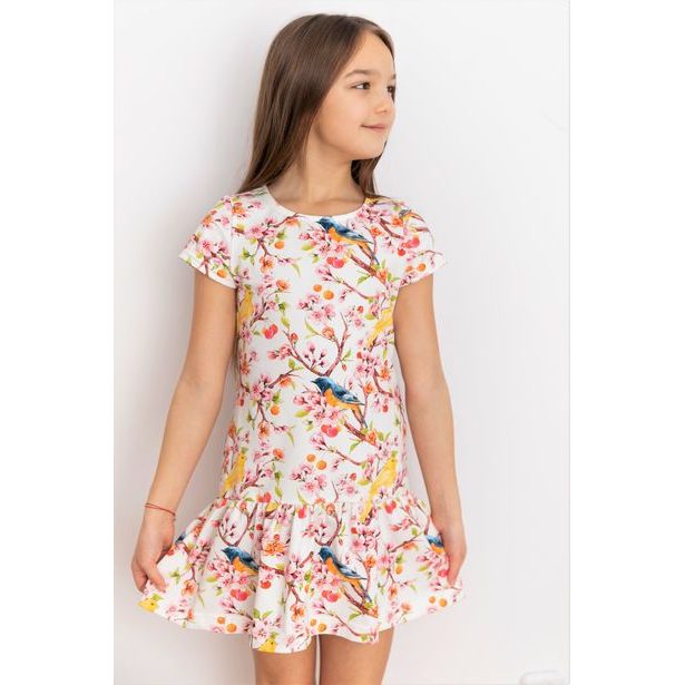 Dětské šaty Lily Grey květoucí jabloň