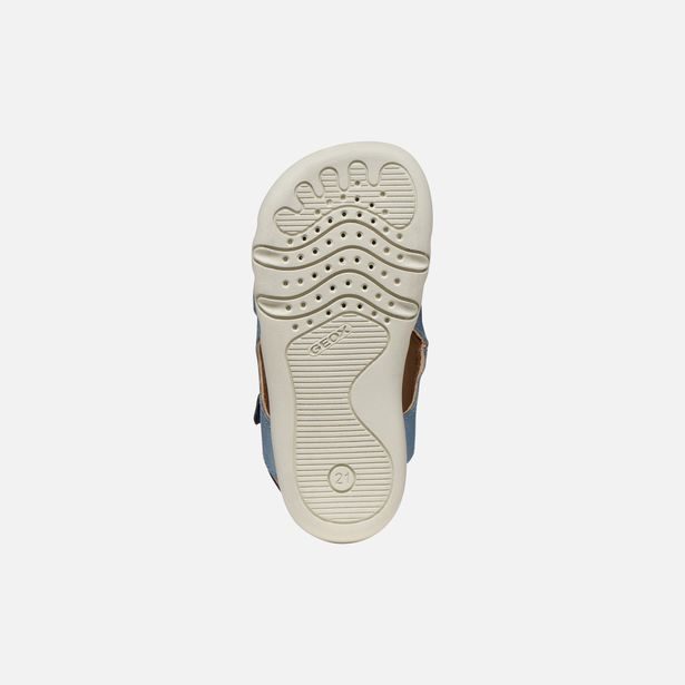 Modré chlapecké barefoot sandály Geox Sandal Steppieup