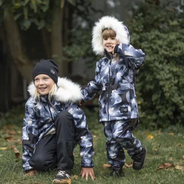 ESITO Dětské softshellové oteplovačky na zimu Bloom