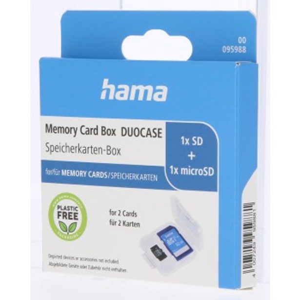 Hama DuoCase, pouzdro na SD/microSD kartu, průhledné