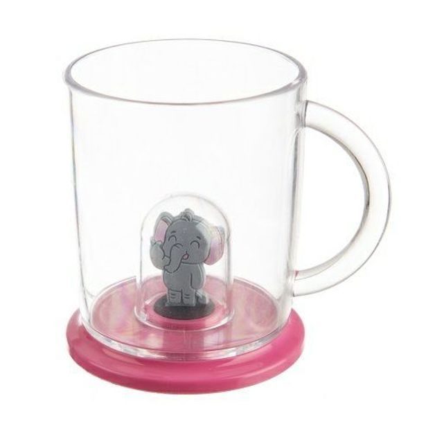 hrníček 270ml TRITAN, víčko SLON, dětský, plast