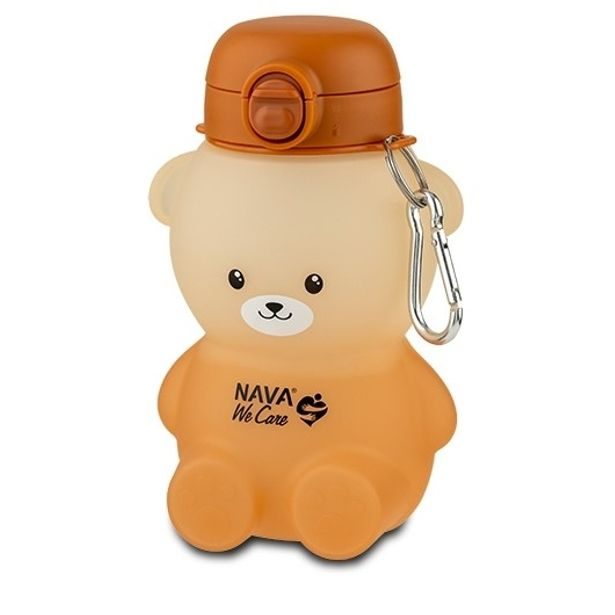 láhev 0,60l MEDVÍDEK, "WE CARE", nápitka+kryt, sport, silikon