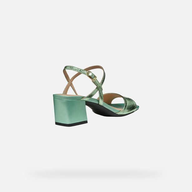 Zelené dámské sandály Geox New Eraklia 50