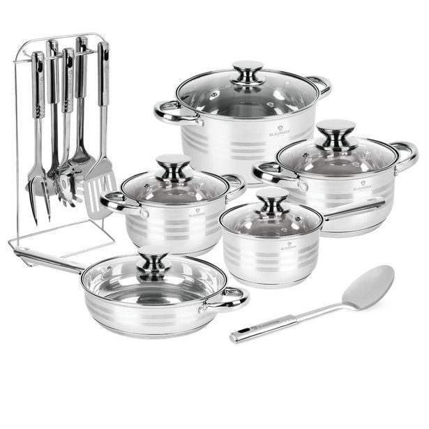 BLAUMANN Sada nádobí nerez 17 ks Jumbo Gourmet Line BL-4119