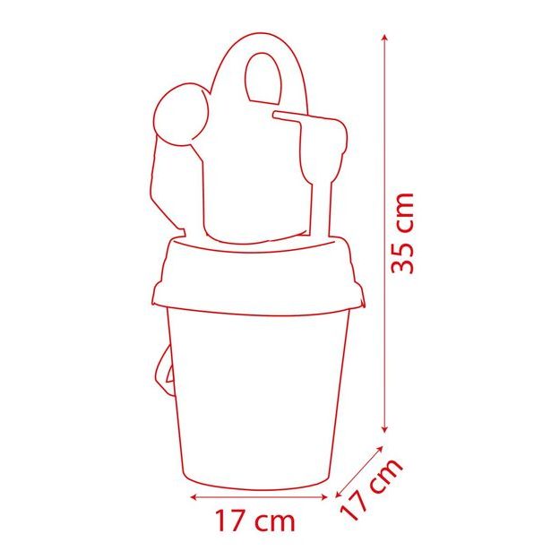 Kyblíček Spidey s konvičkou a přísl., střední