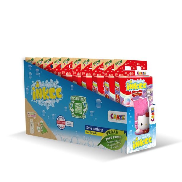 INKEE - Mini pack šumivá bomba - Hello Kitty