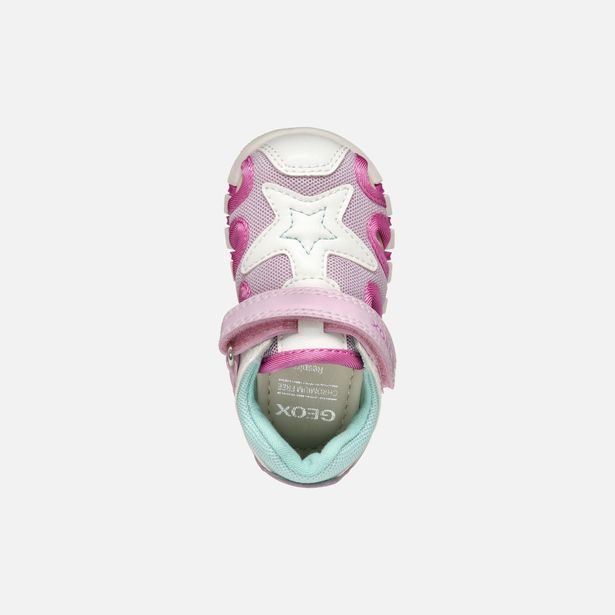 Růžové dívčí tenisky pro první krůčky Geox Sandal Iupidoo Gir