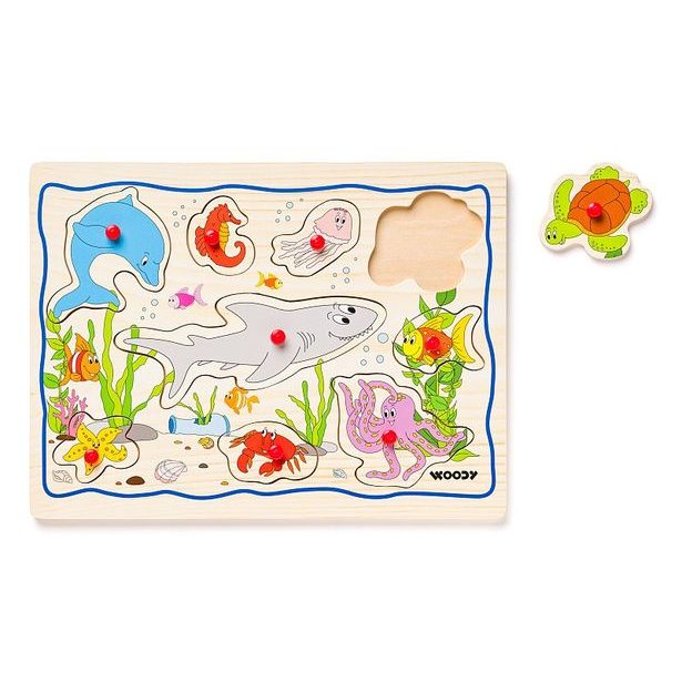 Disple. 12ks - Puzzle na doske "Detské motívy"