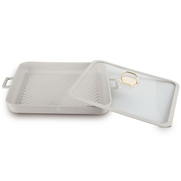 BERLINGERHAUS Pánev grilovací s titanovým povrchem a poklicí 34 cm Sahara Collection BH-7790