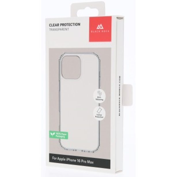 Black Rock Clear Protection Case, kryt pro Apple iPhone 16 Pro Max, průhledný